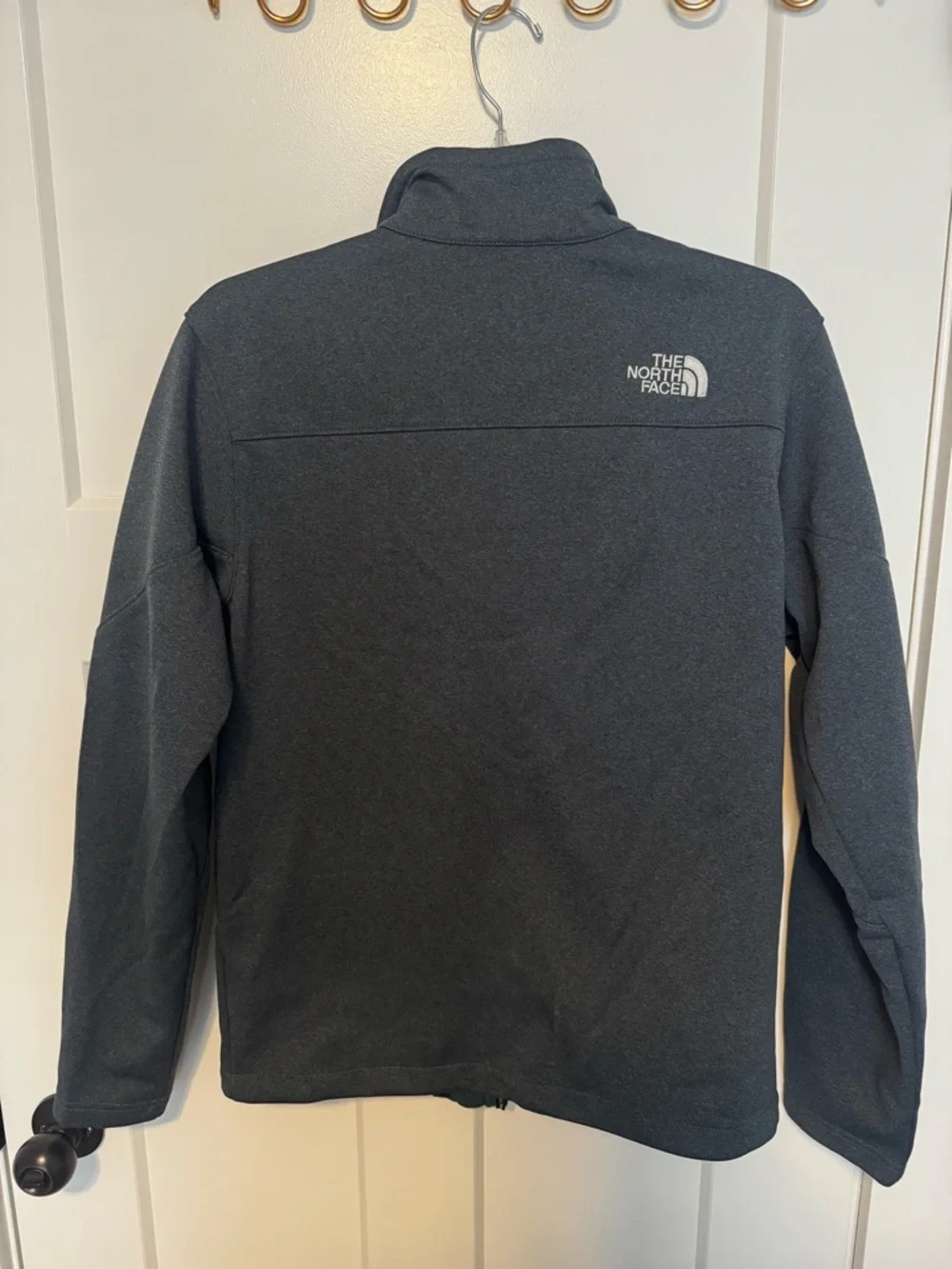 The North Face Men's blue grey Full-Zip Fleece Hoodie